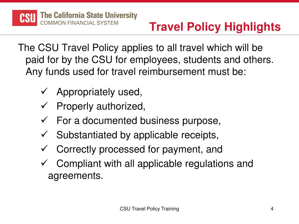 federal government travel policy