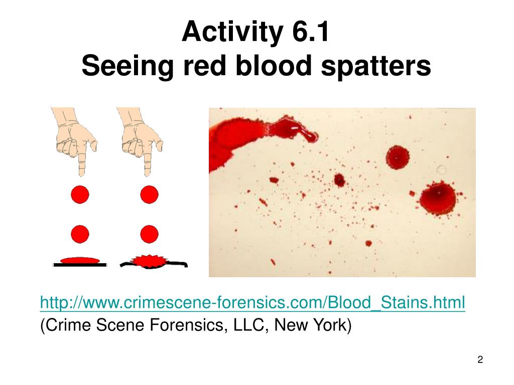 PPT - Lesson 6 Blood Spatter Analysis PowerPoint Presentation, free