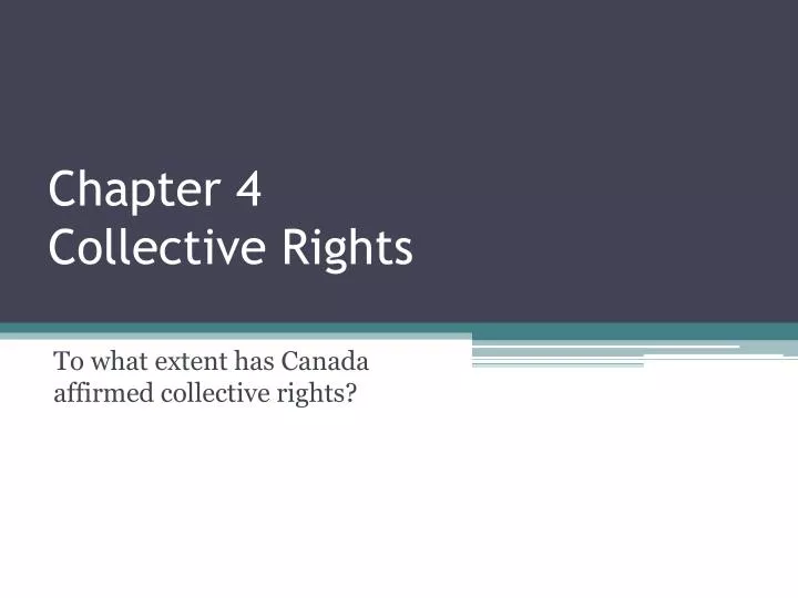 chapter 4 collective rights n.