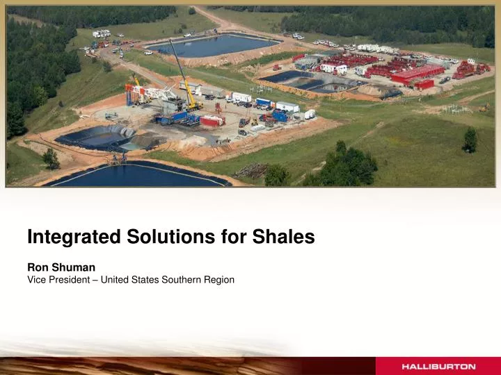 integrated solutions for shales n.