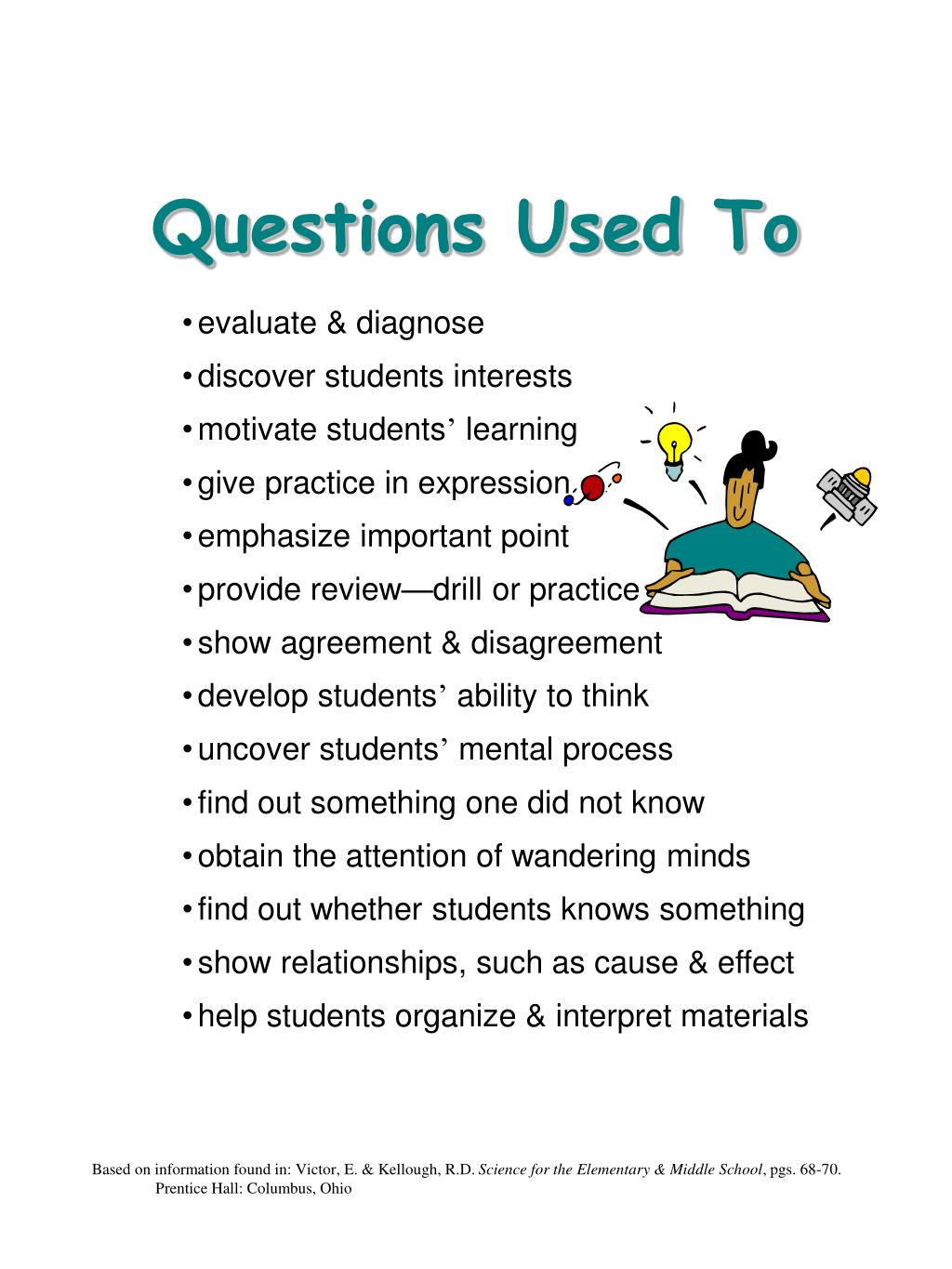 presentation questions for students