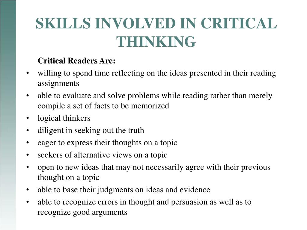assignments for critical thinking