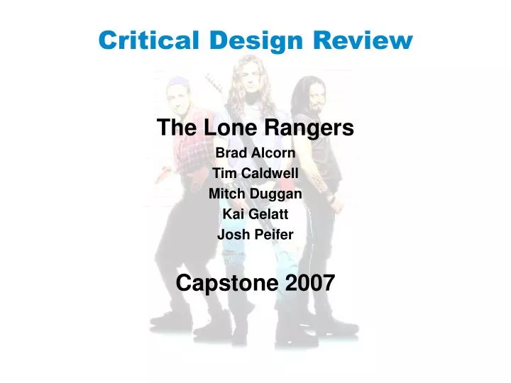 PPT Critical Design Review PowerPoint Presentation Free Download 