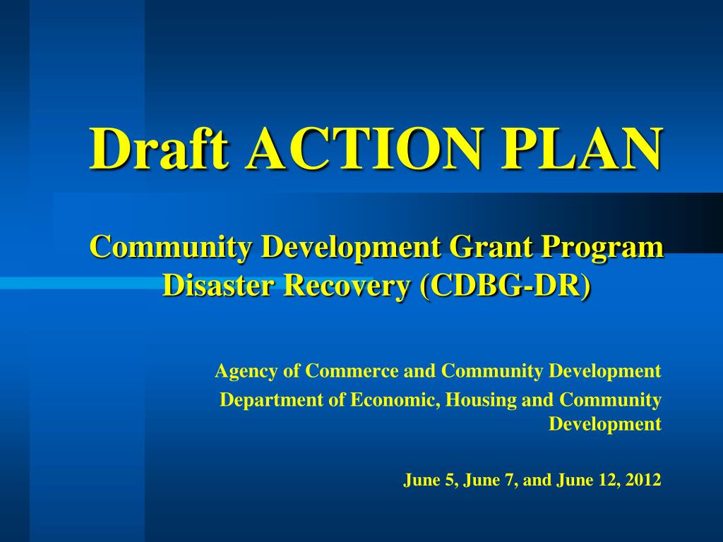 Community planning. Presentation Draft. Grants program. Grant program image. Just Grant program.