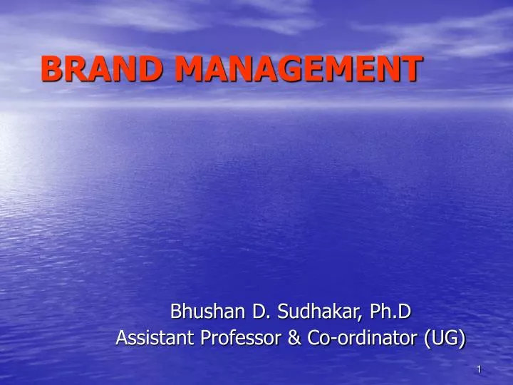 PPT - BRAND MANAGEMENT PowerPoint Presentation, Free Download - ID:842591