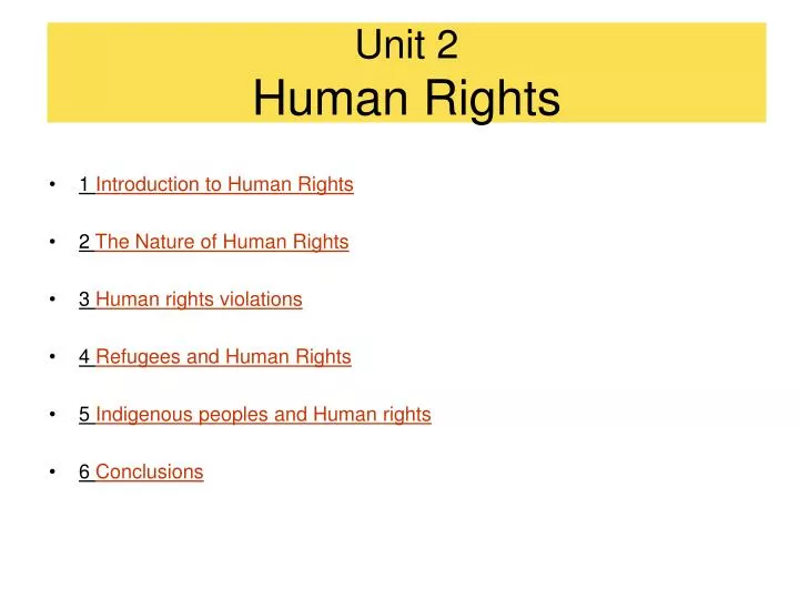 unit 2 human rights n.