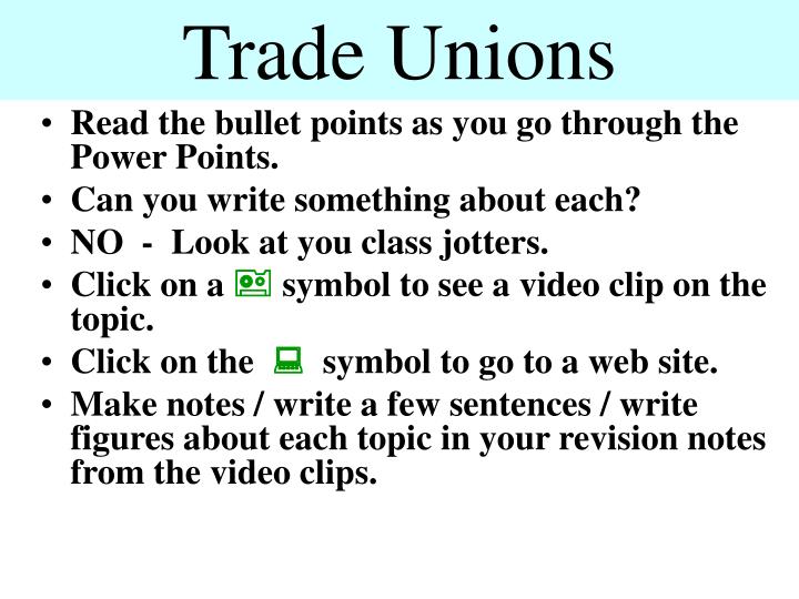 trade unions n.