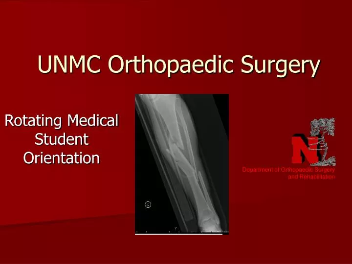 unmc orthopaedic surgery n.