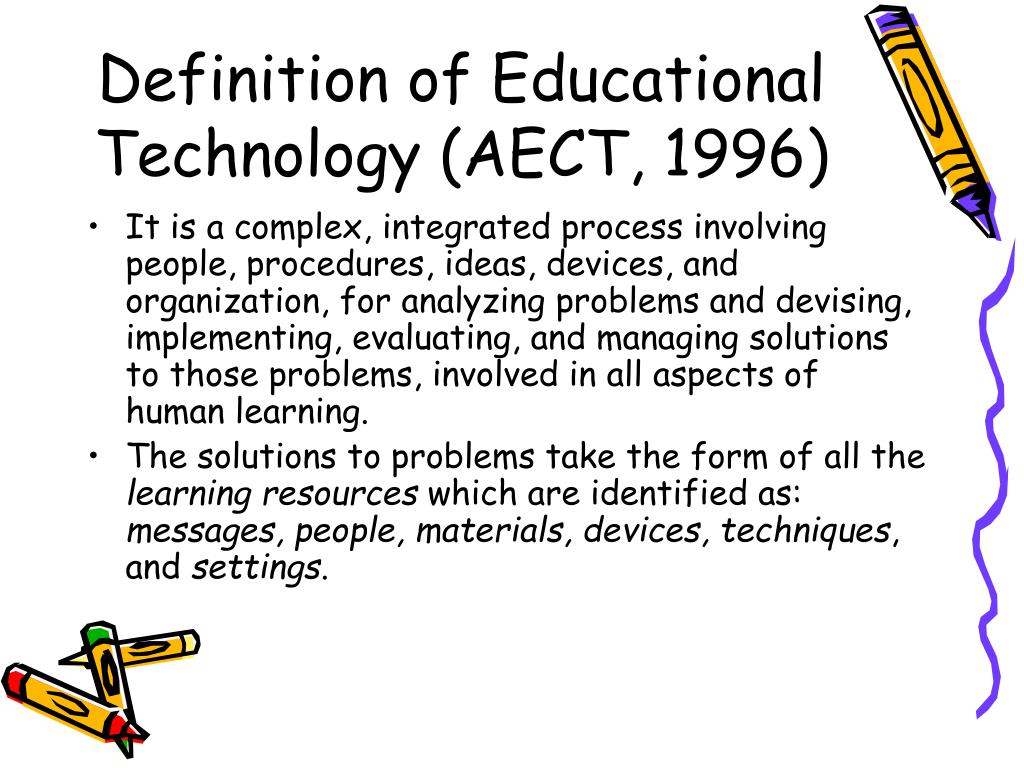 educational technology definition aect