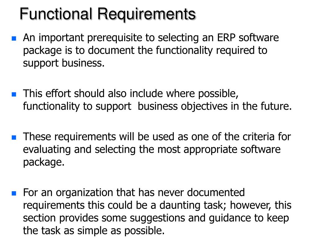 PPT - Selection and Implementation of an ERP System PowerPoint ...