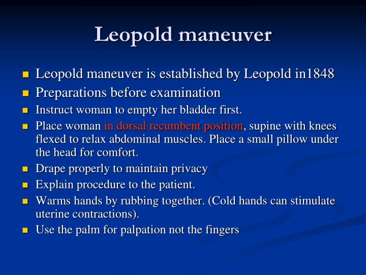 leopold maneuver
