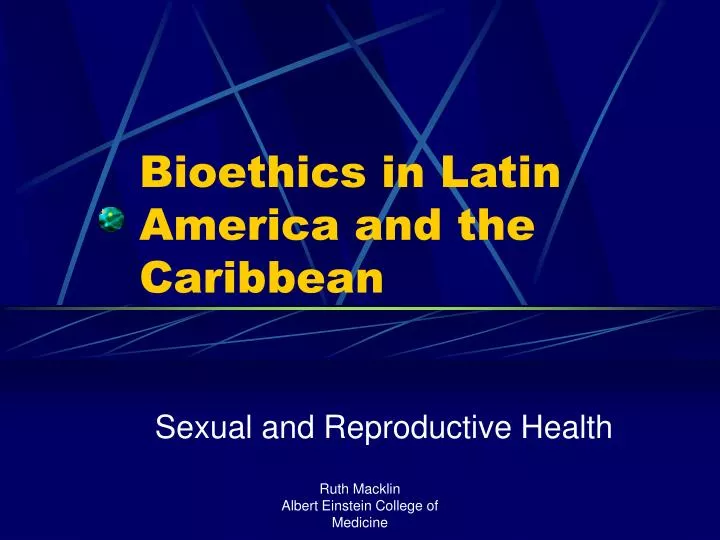 bioethics in latin america and the caribbean n.