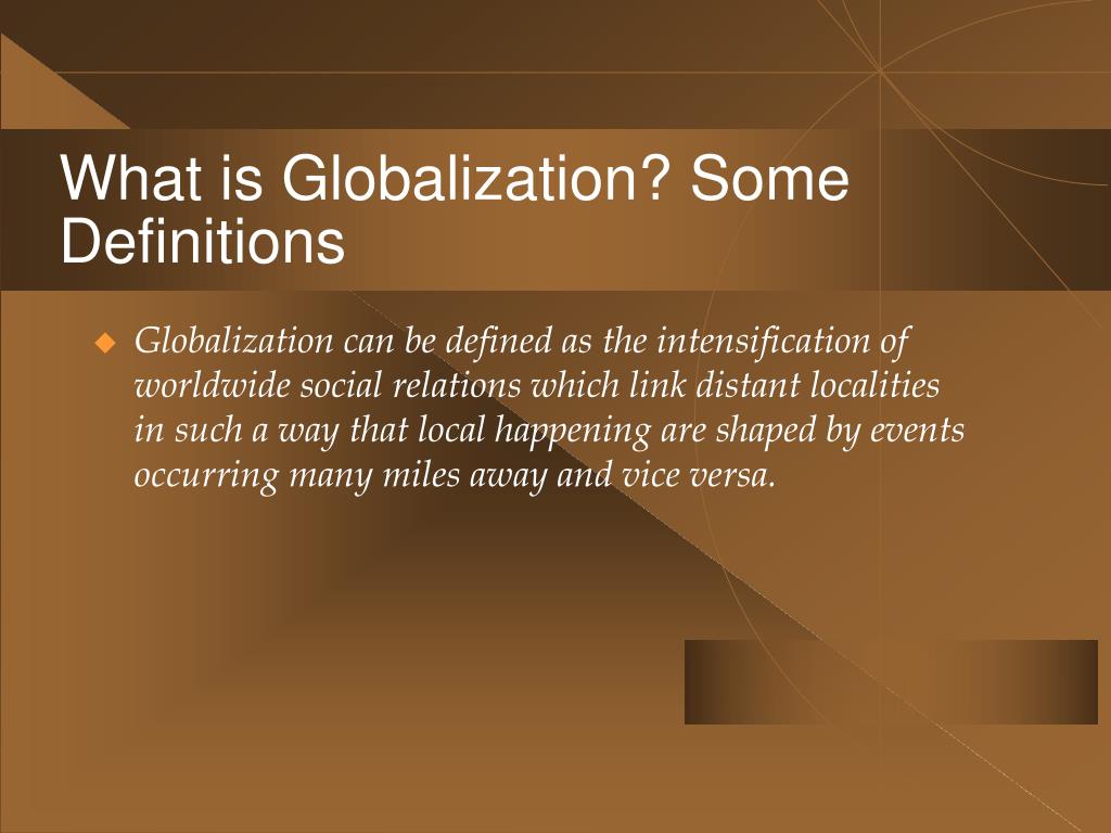 how do you define globalization essay