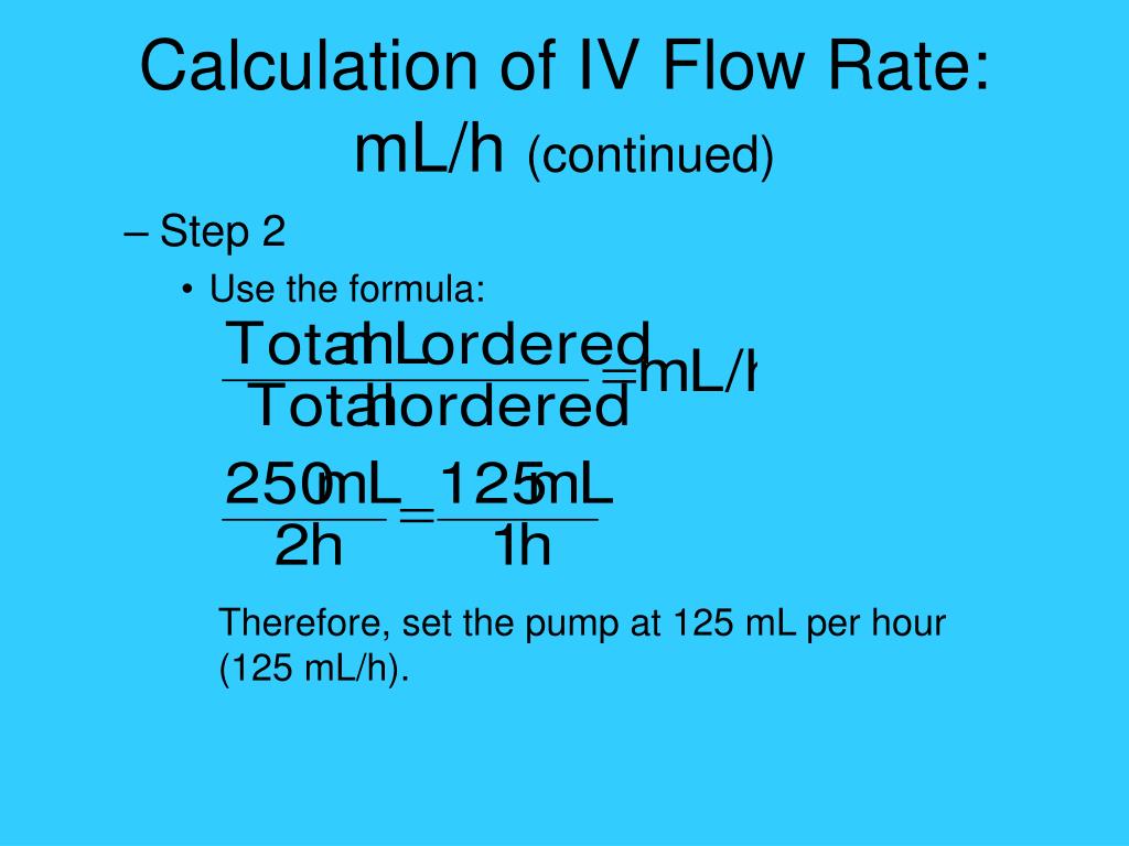 PPT Advanced Adult Intravenous Calculations PowerPoint