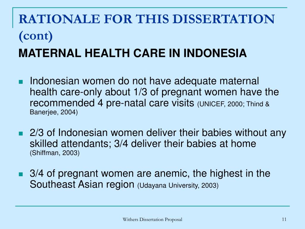 maternal health dissertation topics