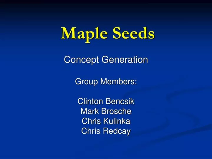 maple seeds n.