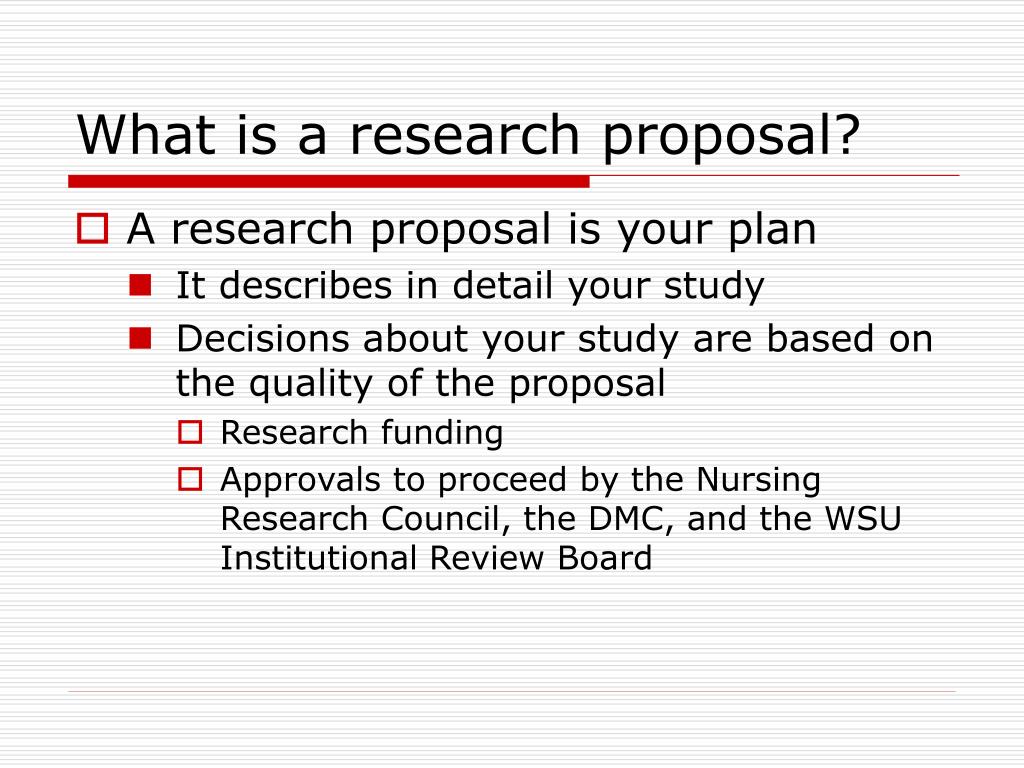 Writing research proposal
