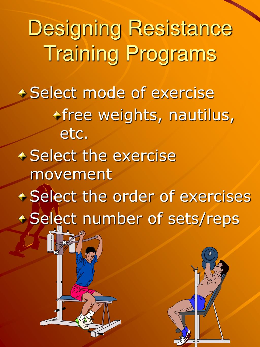 PPT Neuromuscular Adaptations to Resistance Training PowerPoint