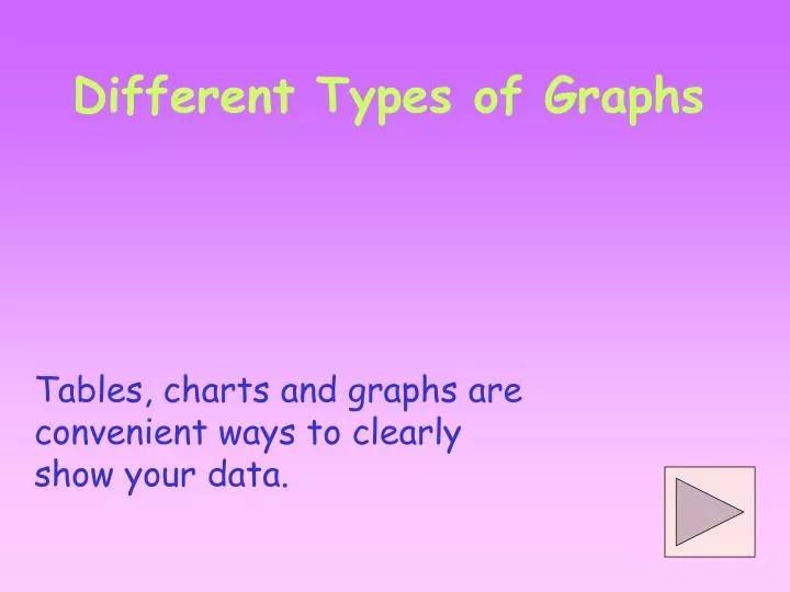 Different Types Of Charts And Tables