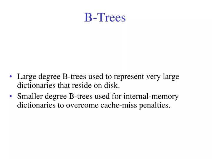 b trees n.