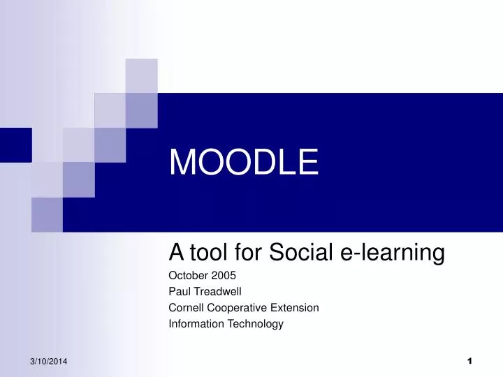 powerpoint presentation on moodle