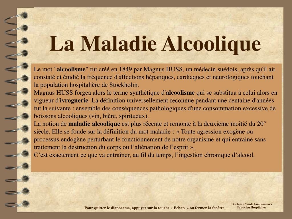 PPT - La Maladie Alcoolique PowerPoint Presentation, free download ...