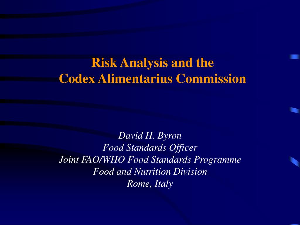 Wto Risk Analysis PPT - World Trade Organization (WTO) Workshop on Risk Analysis and the ...