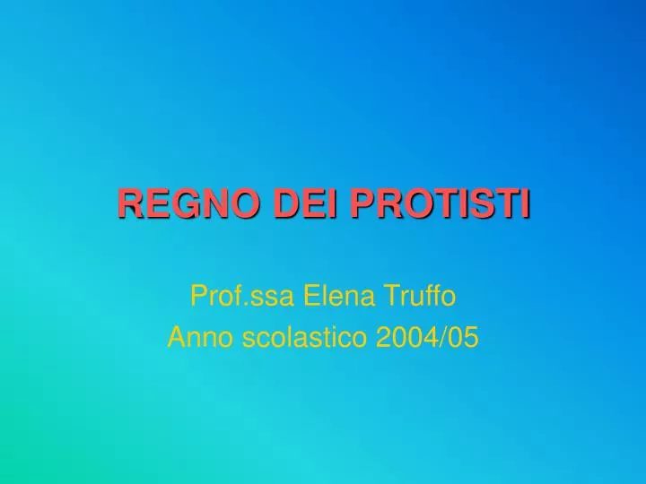 Protista Significa Primo Ppt Video Online Scaricare