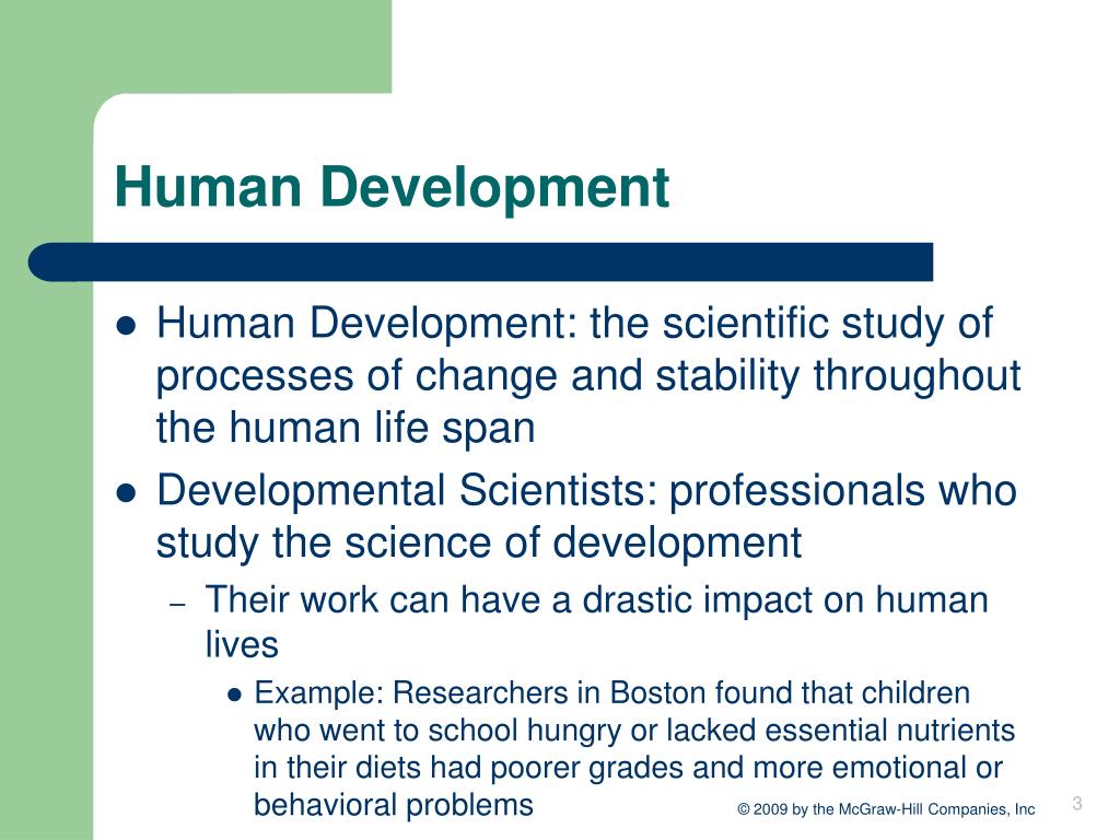 research study about human development