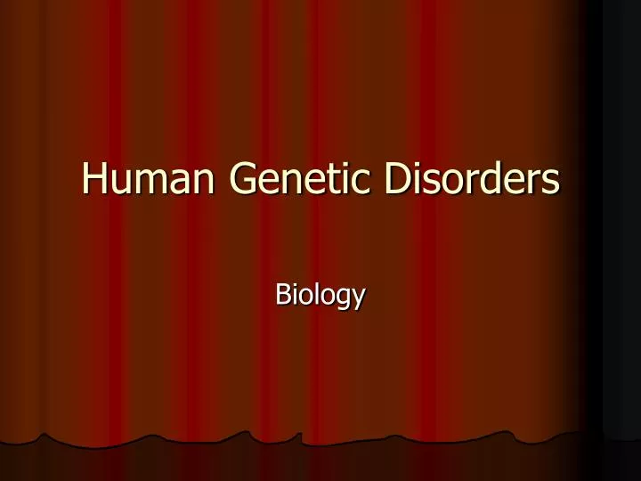 PPT Human Disorders PowerPoint Presentation, free download