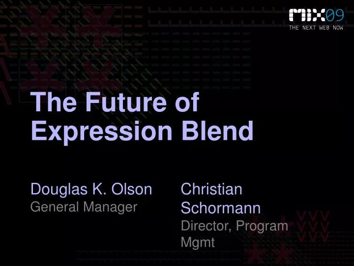 the future of expression blend n.