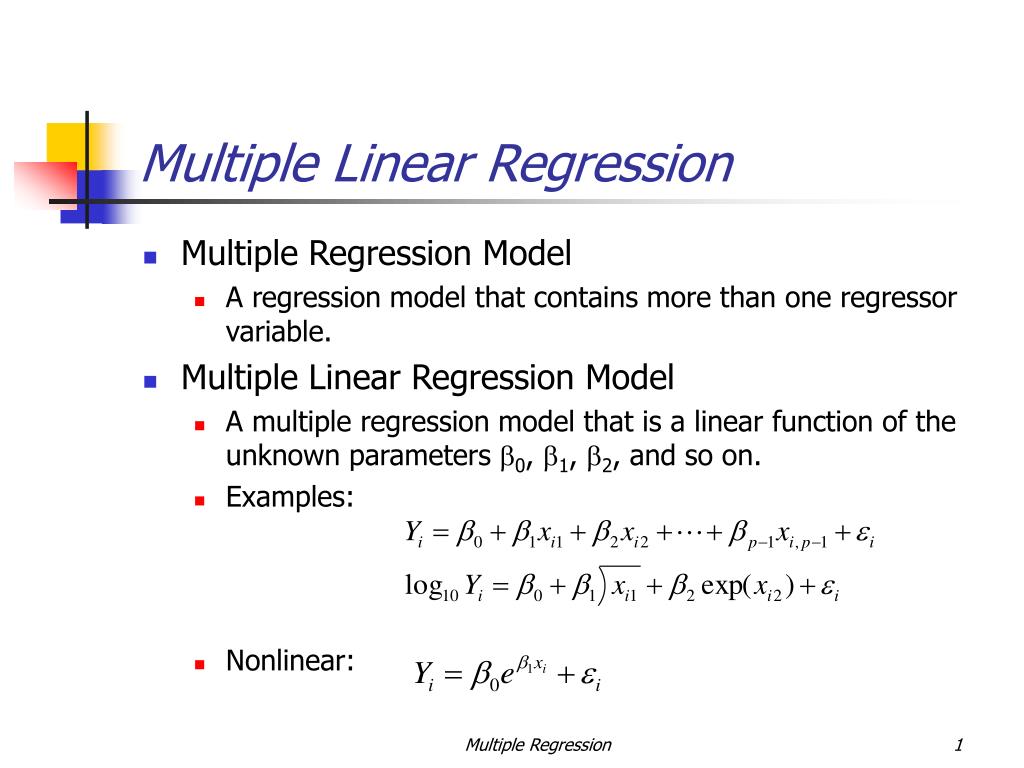 multiple linear regression hypothesis example