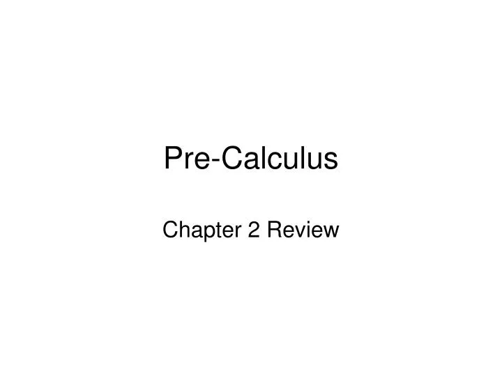 pre calculus n.