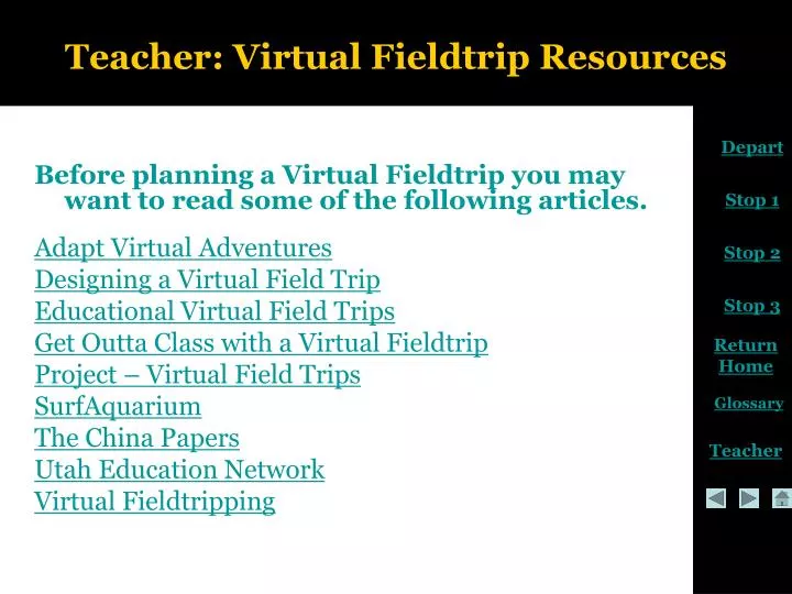 teacher virtual fieldtrip resources n.