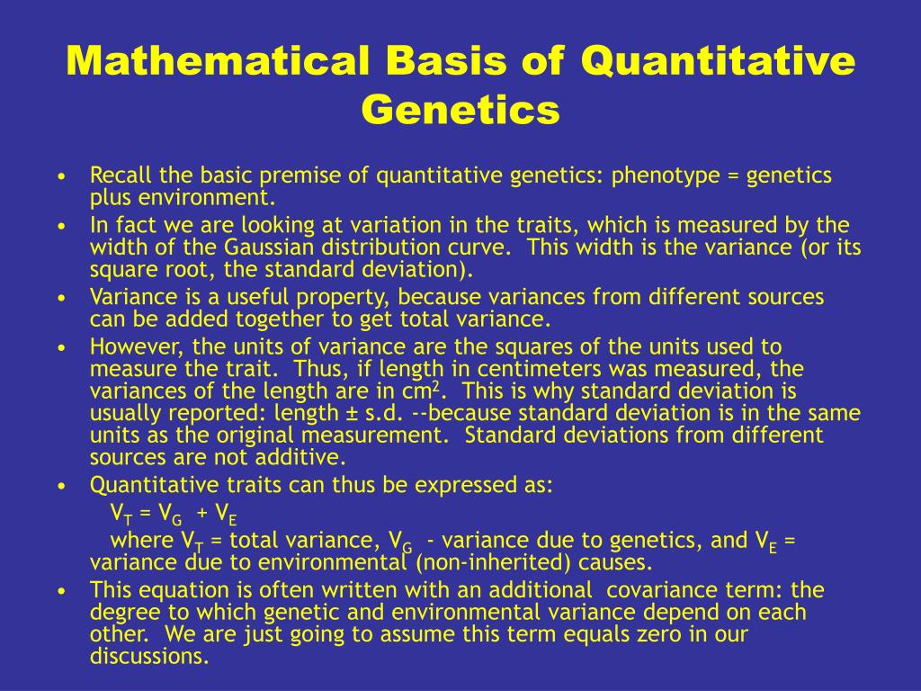quantitative genetics phd