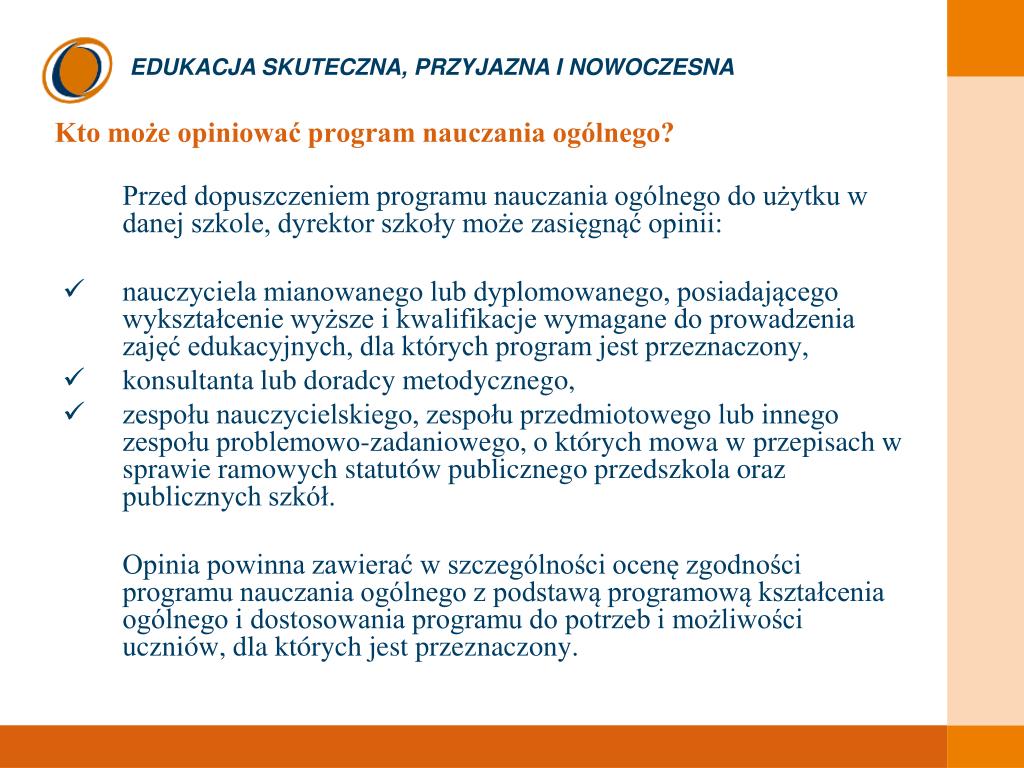 Numery Dopuszczenia Programów Nauczania Nowa Era PPT - Procedury dopuszczenia do użytku szkolnego programów nauczania