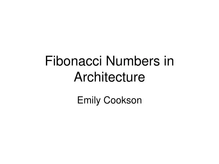 fibonacci numbers in architecture n.