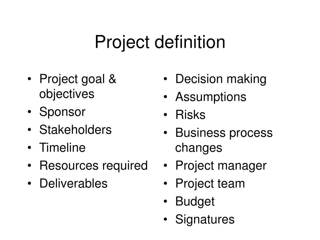 project presentation definition