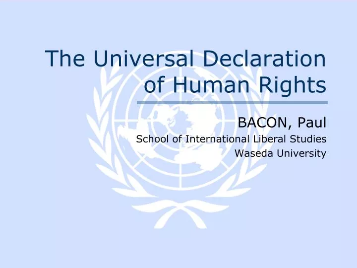 the universal declaration of human rights the universal declaration of human rights