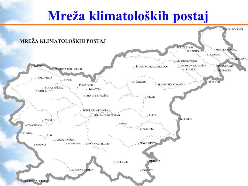 PPT - 1. vaja Meteorološke meritve in opazovanja PowerPoint Presentation -  ID:859924