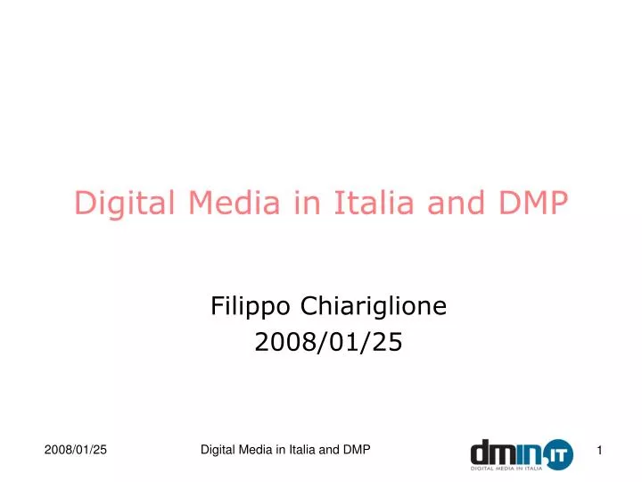 digital media in italia and dmp n.