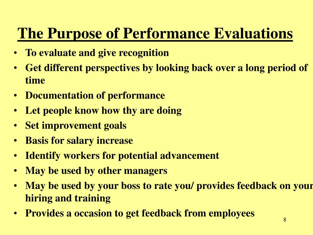 PPT Chapter 9 Evaluating Performance PowerPoint Presentation Free 