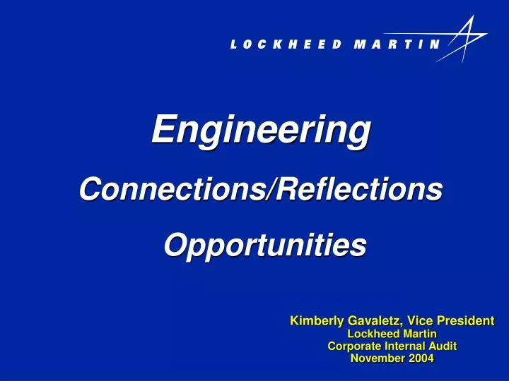 PPT Engineering Connections/Reflections Opportunities PowerPoint Presentation ID862851
