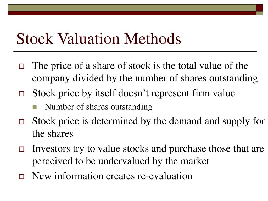 stock valuation presentation