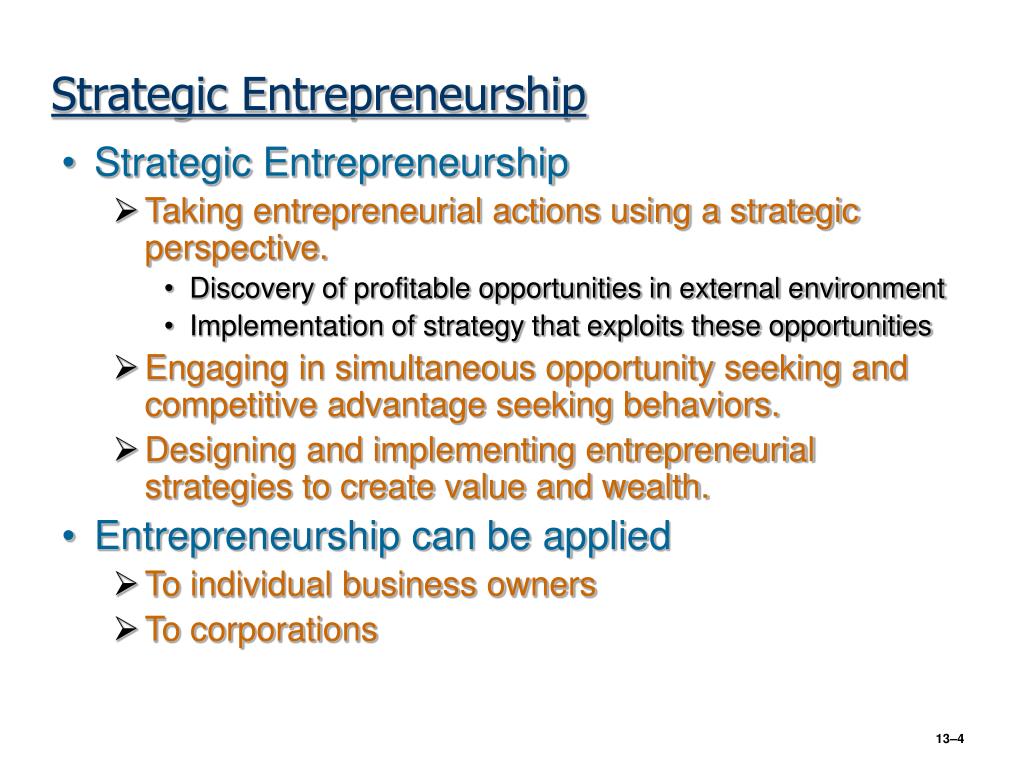 case study strategic entrepreneurship
