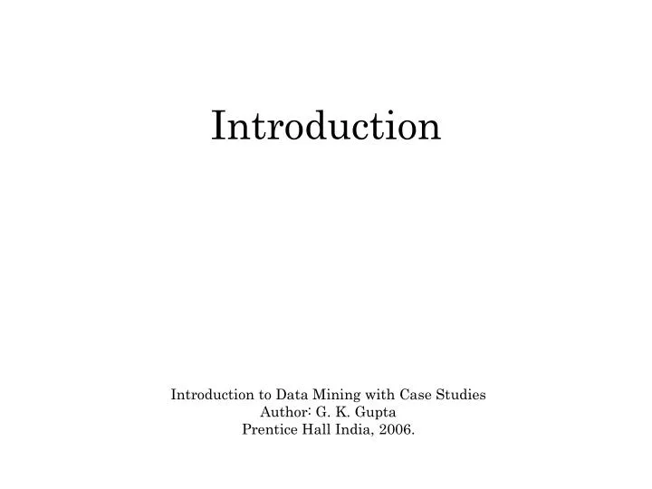 introduction n.