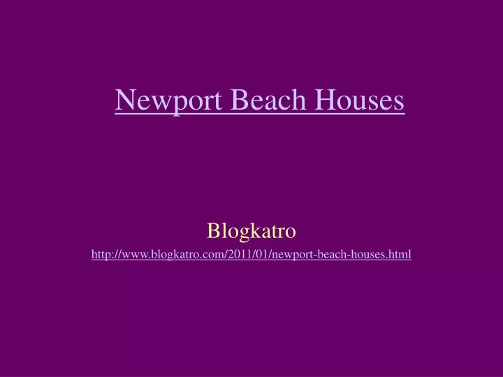 newport beach houses n.