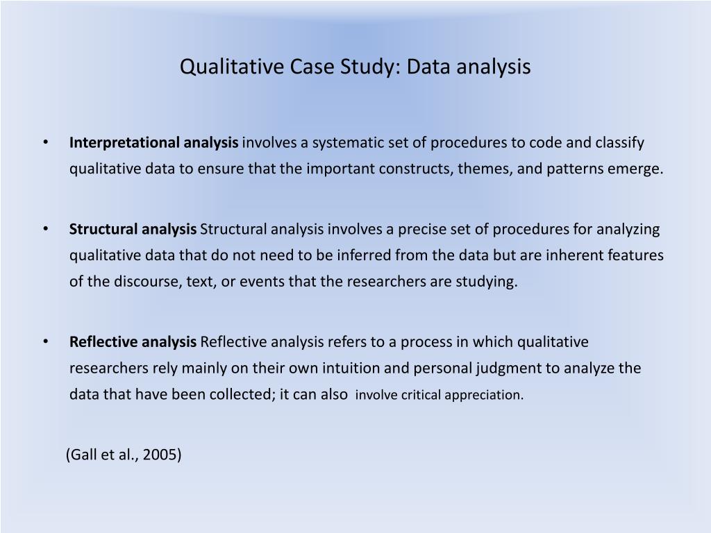 qualitative analysis for case study