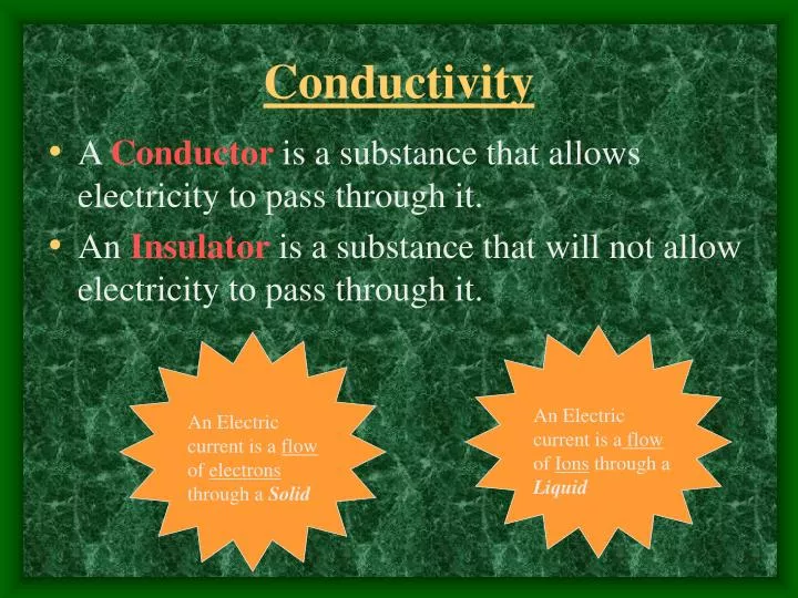 conductivity n.