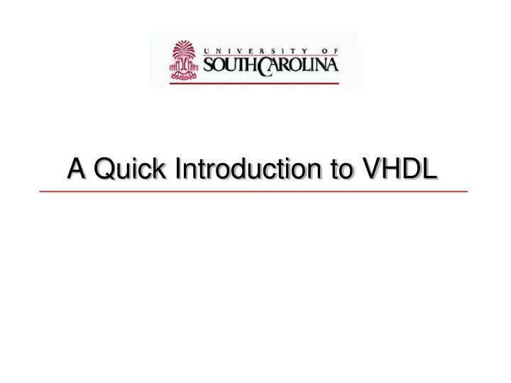 a quick introduction to vhdl n.